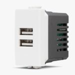 Doppia presa USB tipo A (5V - 2A - 265V)